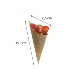 Cône bois 155 x 65 mm - par 100
