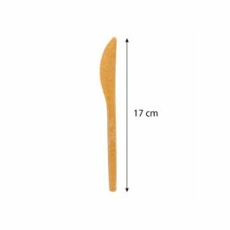 Couteau réutilisable fibre de bois 17 cm - par 80