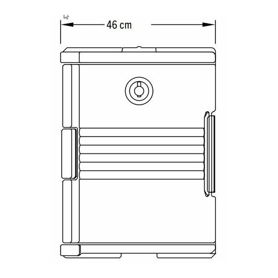 Conteneur isotherme UPC400 Cambro 57 L