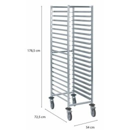 Échelle inox 20 niveaux 60 x 40 cm