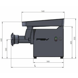 Hachoir DRC 98 double coupe