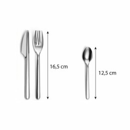 Kit couverts inox réutilisables Leaves - par 50