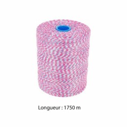 Ficelle de boucher bleu blanc rouge en seau avec dévidage central - par 1 kg