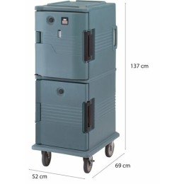 Conteneur chauffant Ultra Camcart UPCHT8002 bleu ardoise