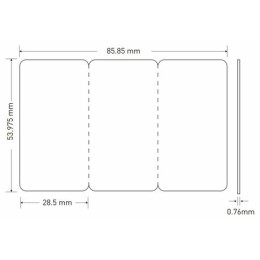 Cartes sécables PVC noires Edikio Access Flex et Duplex 8,56 x 5,4 cm - par 100