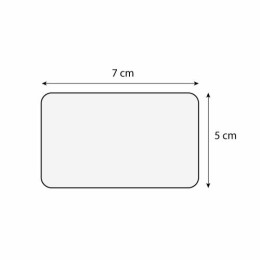 Étiquette rectangulaire 7,7 x 5,5 cm - par 10