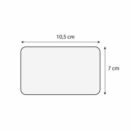 Étiquette écolière sans texte à pique avec tournette 7 x 10,5 cm - par 10