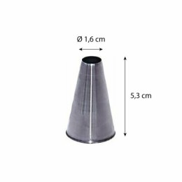 Douille unie inox ø 1,6 cm