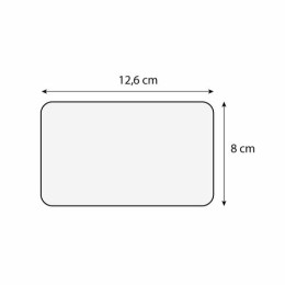 Étiquette "Votre poissonnier" sans texte et à pique 10,6 x 7 cm - par 10