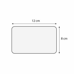 Étiquette Maestria neutre sans texte 8 x 12 cm - par 10