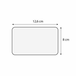 Étiquette "I am green" sans texte pique tournette 12,6 x 8 cm - par 10