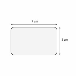Étiquette Rotin sans texte 7 x 5 cm - par 10