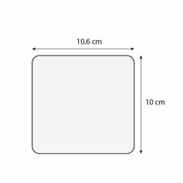 Étiquette poisson XL sans texte 10,6 x 10 cm - par 10