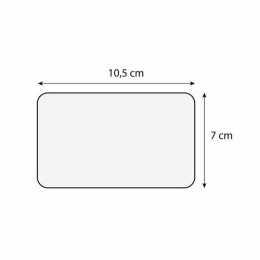 Etiquette ruban BBR sans texte 12,6 x 8 - par 10