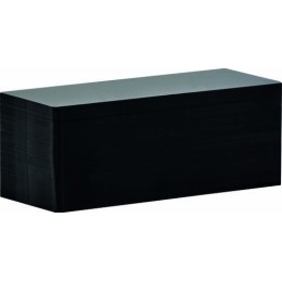 Cartes longues PVC noires Edikio Flex 5 x 12 cm - par 500