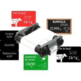 Ruban d'impression blanc imprimante Edikio Access carte PVC