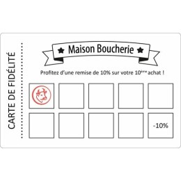 Cartes papier blanches Edikio Flex et Duplex 8,56 x 5,4 cm - par 100