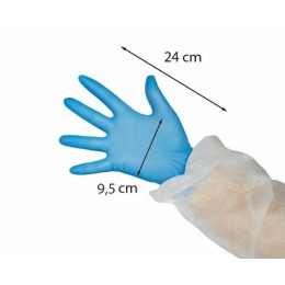 Gant nitrile bleu M - par 100