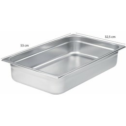 Bac gastronorme plein inox GN 1/1 profondeur 10 cm