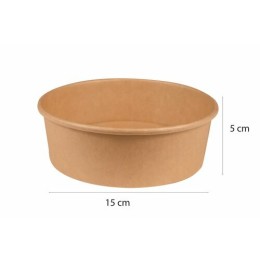 Bol salade kraft brun 500 ml - par 50