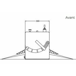 Laminoir électrique à poser 50 cm triphasé