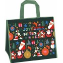 Sac tissé PP Joyeuses Fêtes 2026 24 x 35 + 40 cm - par 100