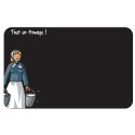 Étiquette Heula Crémière sans texte et sans pique 8,5 x 5,4 cm - par 10