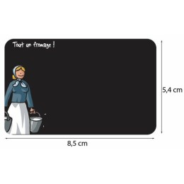 Étiquette Heula Crémière sans texte et sans pique 8,5 x 5,4 cm - par 10