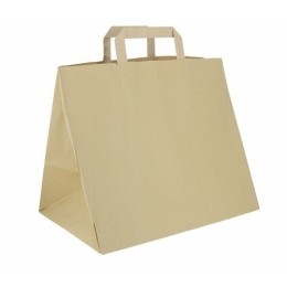 Sac kraft brun 32 x 26 + 21 cm - par 250