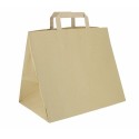 Sac kraft brun 32 x 26 + 21 cm - par 250