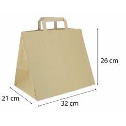 Sac kraft brun 32 x 26 + 21 cm - par 250