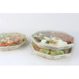 Assiette octogonale bagasse 23 x 23 x 3 cm - par 300