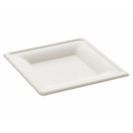 Assiette carrée bagasse ø 15 cm - par 50
