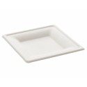 Assiette carrée bagasse ø 15 cm - par 50