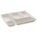 Plateau repas bagasse 5 compartiments - par 50