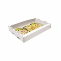 Plateau de transport carton blanc 64 x 42 x 10 cm - par 50