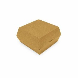 Petite boîte hamburger kraft brun 9,8 x 9,8 x 7 cm - par 450