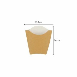 Étui à frites kraft brun 165 ml - par 200