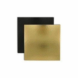 Carré carton or/noir 1100 g/m² 14 x 14 cm - par 50