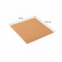 Sachet kraft brun ouvert 2 côtés 18 x 18,5 cm - par 100