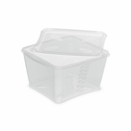 Boîte plastique transparente avec couvercle Prestipack 1500 ml - par 30