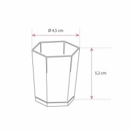 Verrine plastique hexagonale transparente 50 ml - par 60