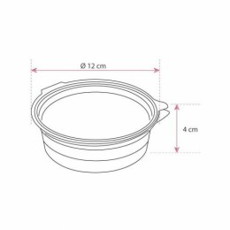Boite ronde plastique transparente avec couvercle Olipack 250 ml - par 480