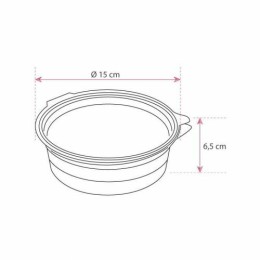 Boite ronde plastique transparente avec couvercle Olipack 750 ml - par 200