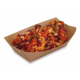 Barquette kraft brun sans couvercle pour hot dog  730 ml - par 1000