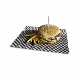 Papier ingraissable damier blanc noir 35 g/m² feuilles 38 x 31 cm - par 1000