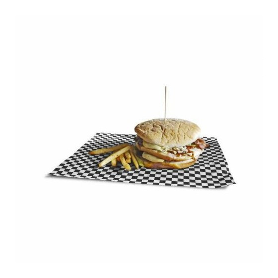 Papier ingraissable damier blanc noir 35 g/m² feuilles 38 x 31 cm - par 1000