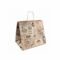Sac papier kraft brun à poignées torsadées "Times" 26 + 14 x 32 cm - par 250