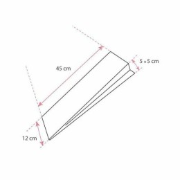 Sac à pain tranché biosourcé marron 12 + 5 + 5 x 45 cm - par 200