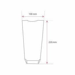 Sachet plastique fond carton "Dentelle blanche" 10 x 22 cm - par 100